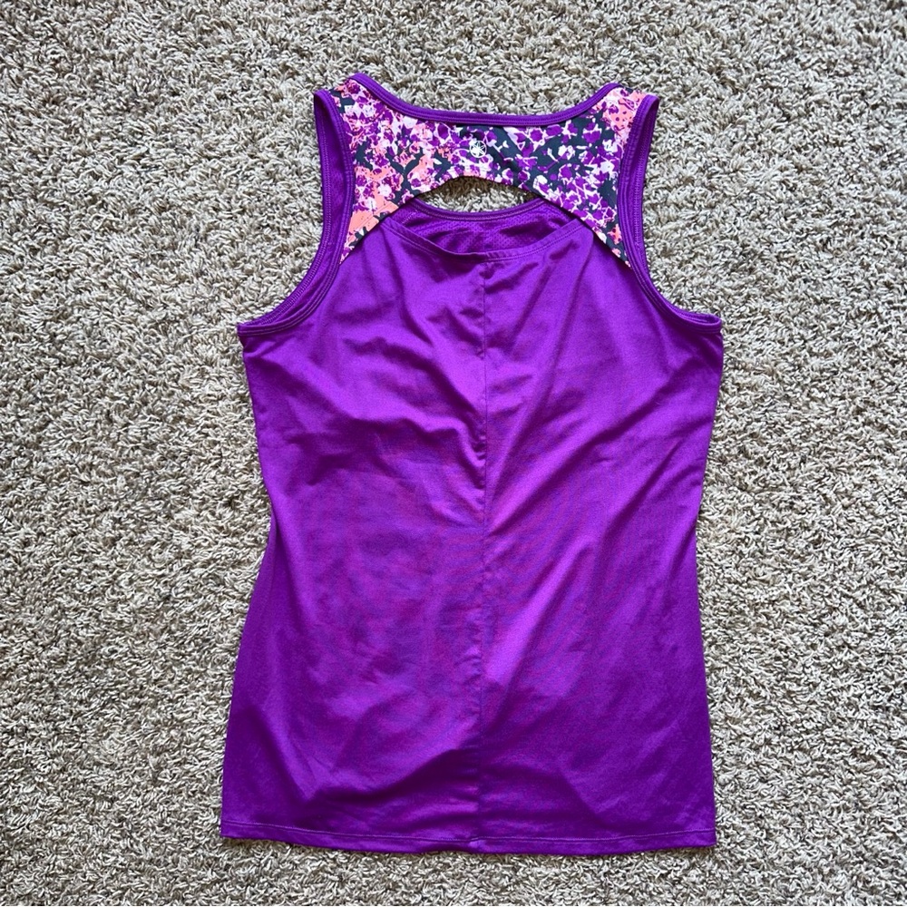 GAIAM Purple Racerback Tank Top - Picture 2 of 6